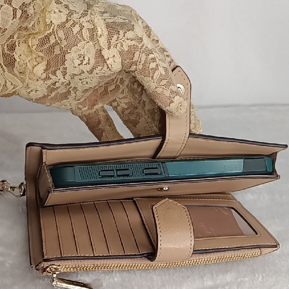 Kate Spade Tan Leather Wristlet - Picture 6 of 16